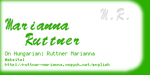 marianna ruttner business card